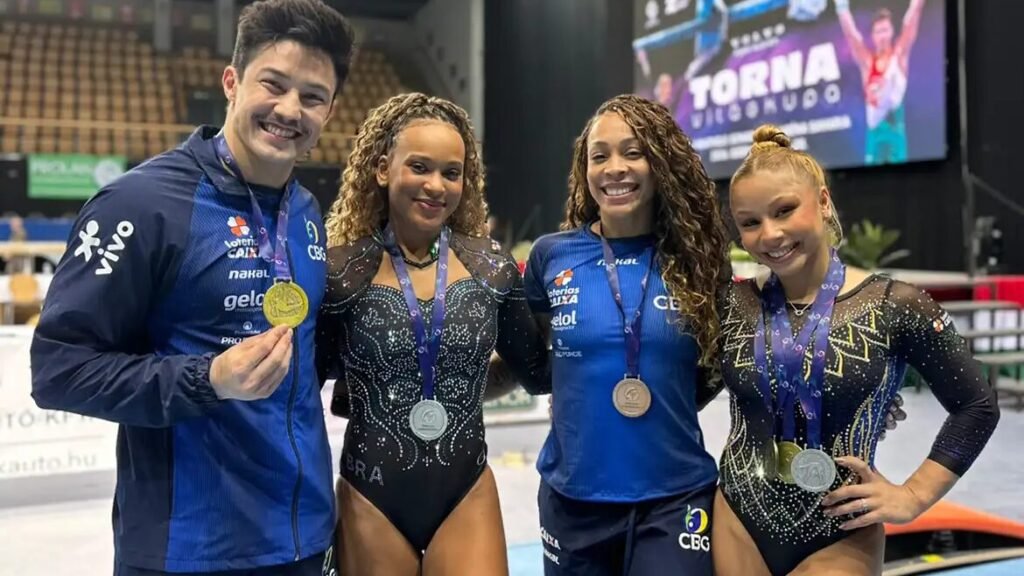 Brasil fecha Copa do Mundo de ginástica com mais cinco pódios