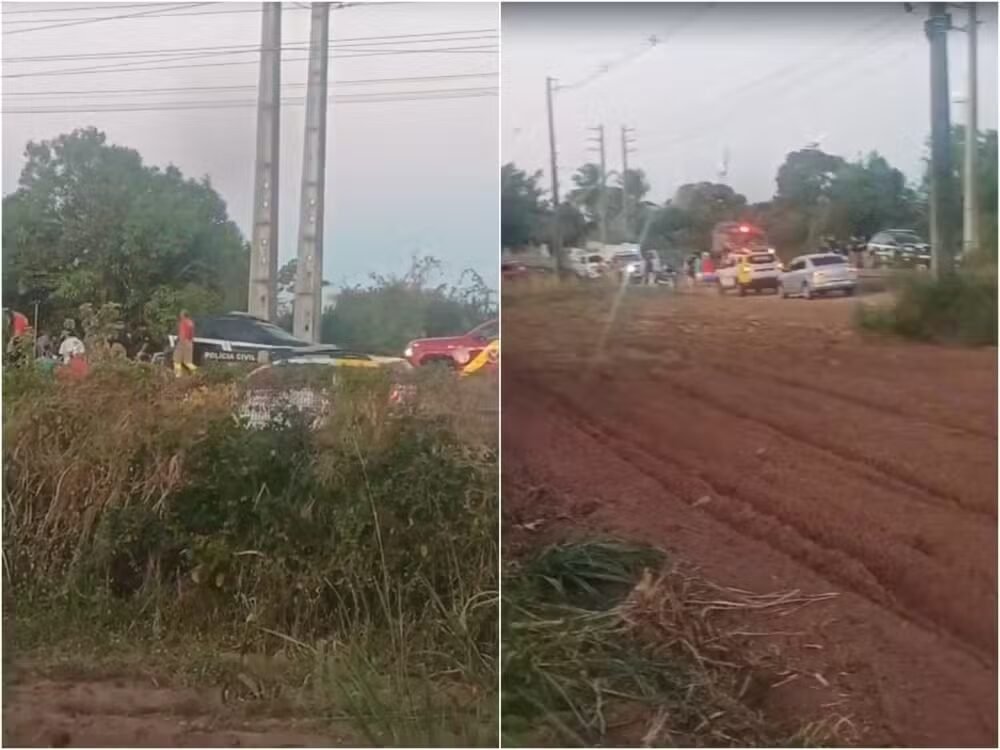 Casal morre e criança fica ferida após carro bater em poste na RN-064