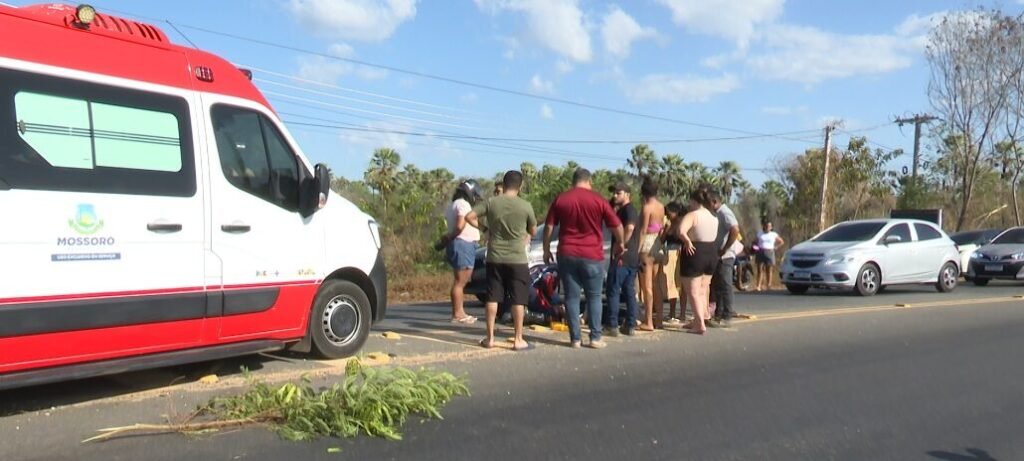 Idosa de 62 anos morre após acidente de motocicleta na RN-117, em Mossoró