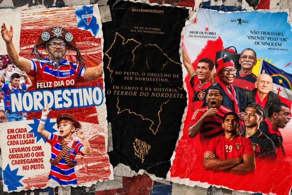 Como os clubes celebraram o Dia do Nordestino nas redes sociais; veja as postagens