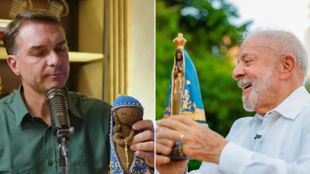 Dia de Nossa Senhora: Lula e Flávio vão à missa em Brasília; Alckmin publica vídeo rumo a Aparecida