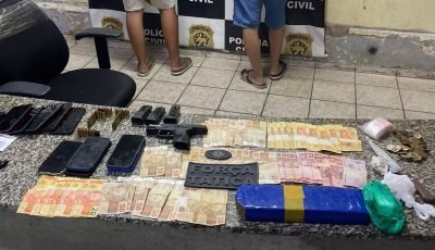 Força Tática apreende pistola 9mm, drogas e munições durante ocorrência no Rincão