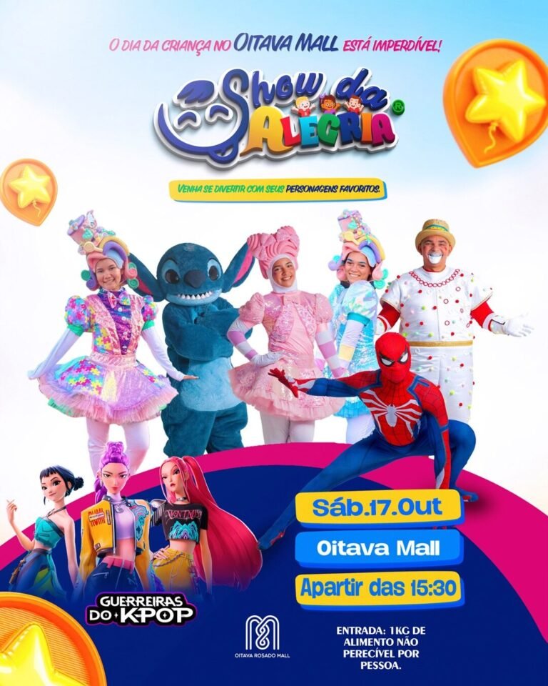 OITAVA ROSADO MALL PREPARA PROGRAMAÇÃO ESPECIAL PARA CELEBRAR O DIA DAS CRIANÇAS EM MOSSORÓ