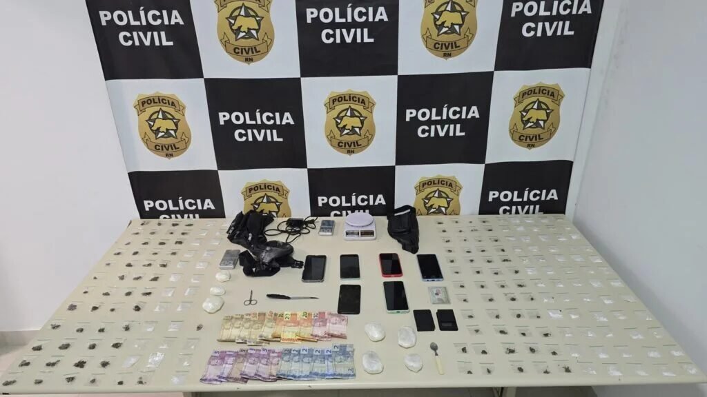 Polícia Civil prende suspeitos de tráfico de drogas em Parnamirim