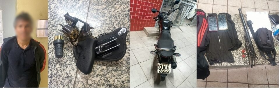 Polícia Militar prende suspeito de vários assaltos a comércios em Mossoró e apreende duas armas