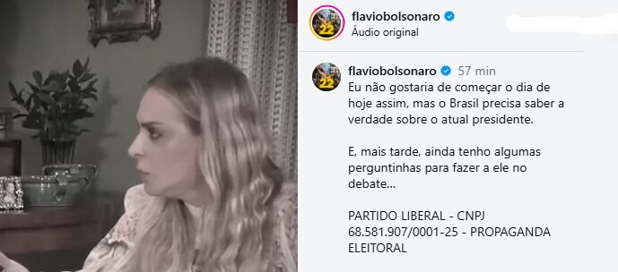 [VÍDEO] Flávio diz que ‘o Brasil precisa saber a verdade’ e tem ‘algumas perguntinhas’ para Lula sobre Roberta Luchsinger no debate neste domingo (18)
